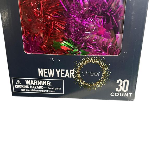 New Year Cheer Party Pack For 10 30 Count NYE Leis Hats Tiaras Horns Favors - Picture 4 of 8